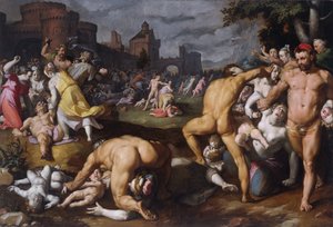 La masacre de los inocentes, 1590 de Cornelis Cornelisz. Haarlem van