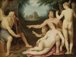 El espejo del tiempo, 1628 de Cornelis Cornelisz van Haarlem