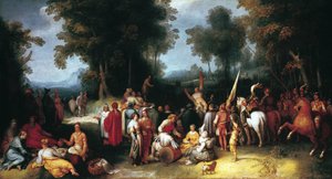 La predicación de San Juan Bautista, 1602 de Cornelis Cornelisz van Haarlem