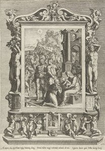 Adoración de los Reyes de Cornelis Cort