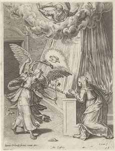 Anunciación de Cornelis Cort