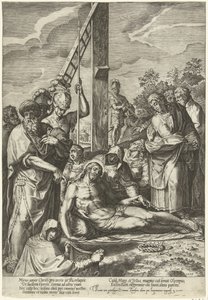 Lamento de Cristo bajo la Cruz de Cornelis Cort