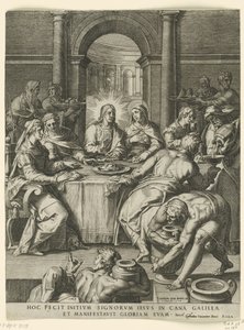 Boda en Caná de Cornelis Cort