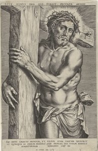 Cristo como varón de dolores de Cornelis Cort