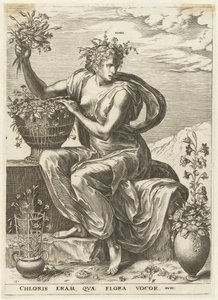 Flora Diosas y ninfas (título de la serie)