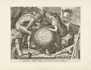 Geometría (Geometría) Las siete artes liberales (título de la serie) de Cornelis Cort