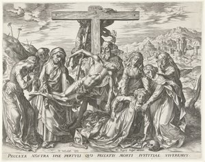 Bajada de la Cruz de Cornelis Cort