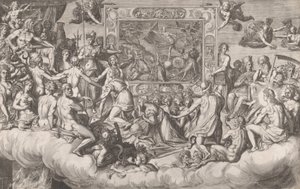 Lamento del arte de la pintura (parte superior) de Cornelis Cort