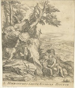 Paisaje con lectura Jerónimo de Cornelis Cort