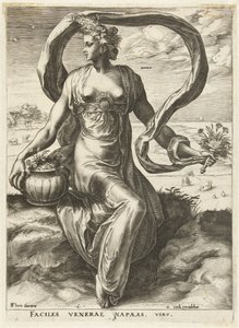 Napaea Diosas y ninfas (título de la serie) de Cornelis Cort