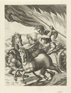 Plutón deja a Proserpina en el inframundo La historia de Plutón y Proserpina (título de la serie) de Cornelis Cort
