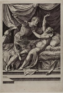 Tarquinio y Lucrecia de Cornelis Cort