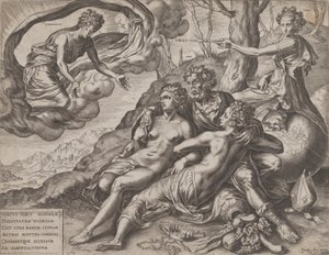 Las recompensas inmortales de la virtud, 1564 de Cornelis Cort