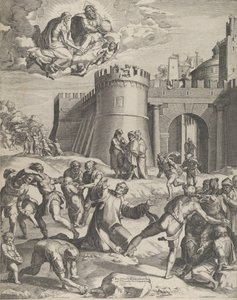 El martirio de San Esteban de Cornelis Cort