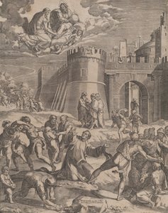 El Martirio de San Esteban, 1576 de Cornelis Cort