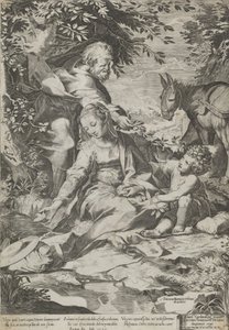 El Descanso en el Regreso de Egipto, 1575
