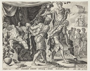 La burla de Noé de Cornelis Cort