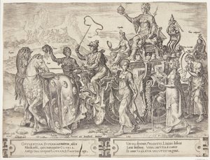 El triunfo de las riquezas de Cornelis Cort