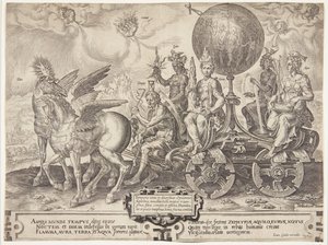 El triunfo del mundo de Cornelis Cort