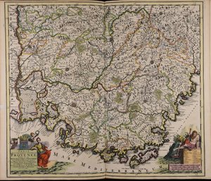 Comté et gouvernement général de Provence : divise en ses Senechaussees et Viguerie avec les terres adjacentes scavoir la principaute d