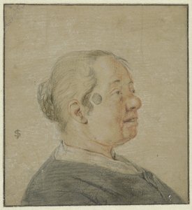 Busto de mujer, perfil derecho de Cornelis Dusart