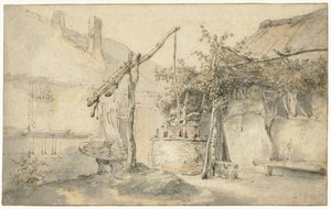 Granja con pozo
Boerenerf met waterput
