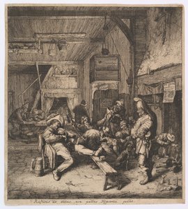 El violinista sentado en la posada, 1685