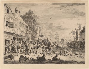 Festival del pueblo de Cornelis Dusart