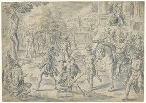 Disparo al cadáver del padre de Cornelis Floris (II) (circle of)