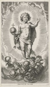 Cristo niño con orbe de Cornelis Galle (I)