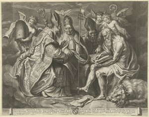 Los cuatro padres de la iglesia de Cornelis Galle (I)