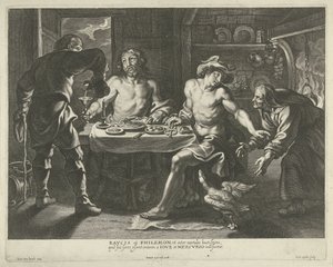 Júpiter y Mercurio en la Casa de Filemón y Baucis de Cornelis Galle (I)