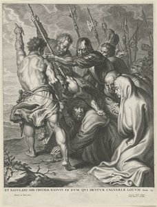 llevando la cruz de Cornelis Galle (I)