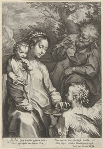 María alimenta al Niño de Cornelis Galle (I)
