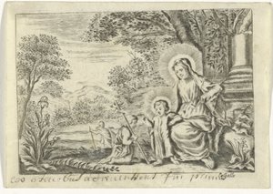Sagrada Familia con Juan el Bautista de Cornelis Galle (II)