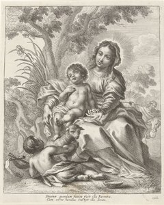 Sagrada Familia con Juan el Bautista de niño de Cornelis Galle (II)