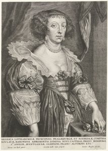 Retrato de Henriëtte van Lorraine de Cornelis Galle (II)