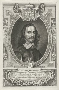 Portret de Johann Fromhold Los más famosos embajadores del nombre cristiano para pacificar el mundo, el Monasterio y Osnabruga (...) (título de la serie) de Cornelis Galle (II)