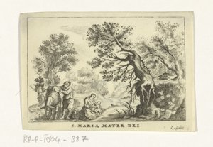 Descanso en la Huida a Egipto de Cornelis Galle (II)