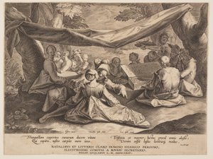 Fiesta musical al aire libre de Cornelis Galle I