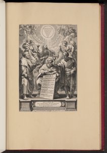 Página de título para "Opera S. Dionysii Areopagitae, I" de Balthasar Cordier