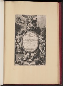 Página de título para Leonard Lessius, De Ivstitia et Ivre de Cornelis Galle I after Sir Peter Paul Rubens
