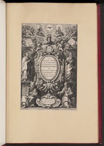 Página de título para "Commentarius in Vetvs et Novvm Testamentvm" de R.P. Jacobi Tirini