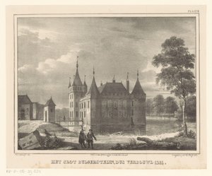 Castillo Bulgersteyn El castillo de Bulgersteijn, así renovado en 1261 (título sobre el objeto)