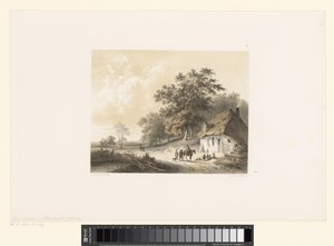 paisaje con casa de Cornelis Gerrit Verburgh