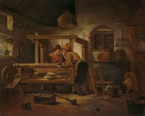 Taller de tejedoras de Cornelis Gerritsz Decker