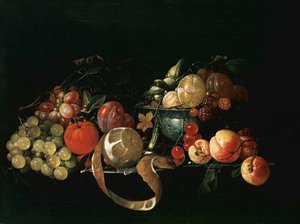 Naturaleza muerta con frutas de Cornelis de Heem