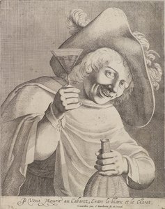 Hombre con un vaso de Cornelis I Danckerts