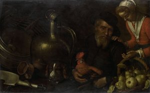 El vendedor de aves de corral de Cornelis Jacobsz Delff