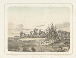 Paisaje con la mujer del granjero y las vacas
Seis paisajes (título de la serie) de Cornelis Jan Bolt